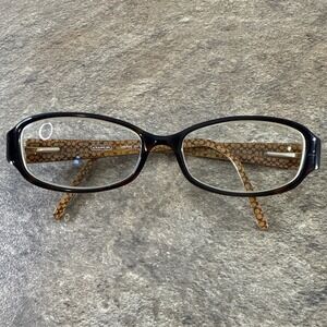 COACH Eyeglasses Frame Only SAMMIE 547 Black Full Rim Flex Hinge 52-16-135-30